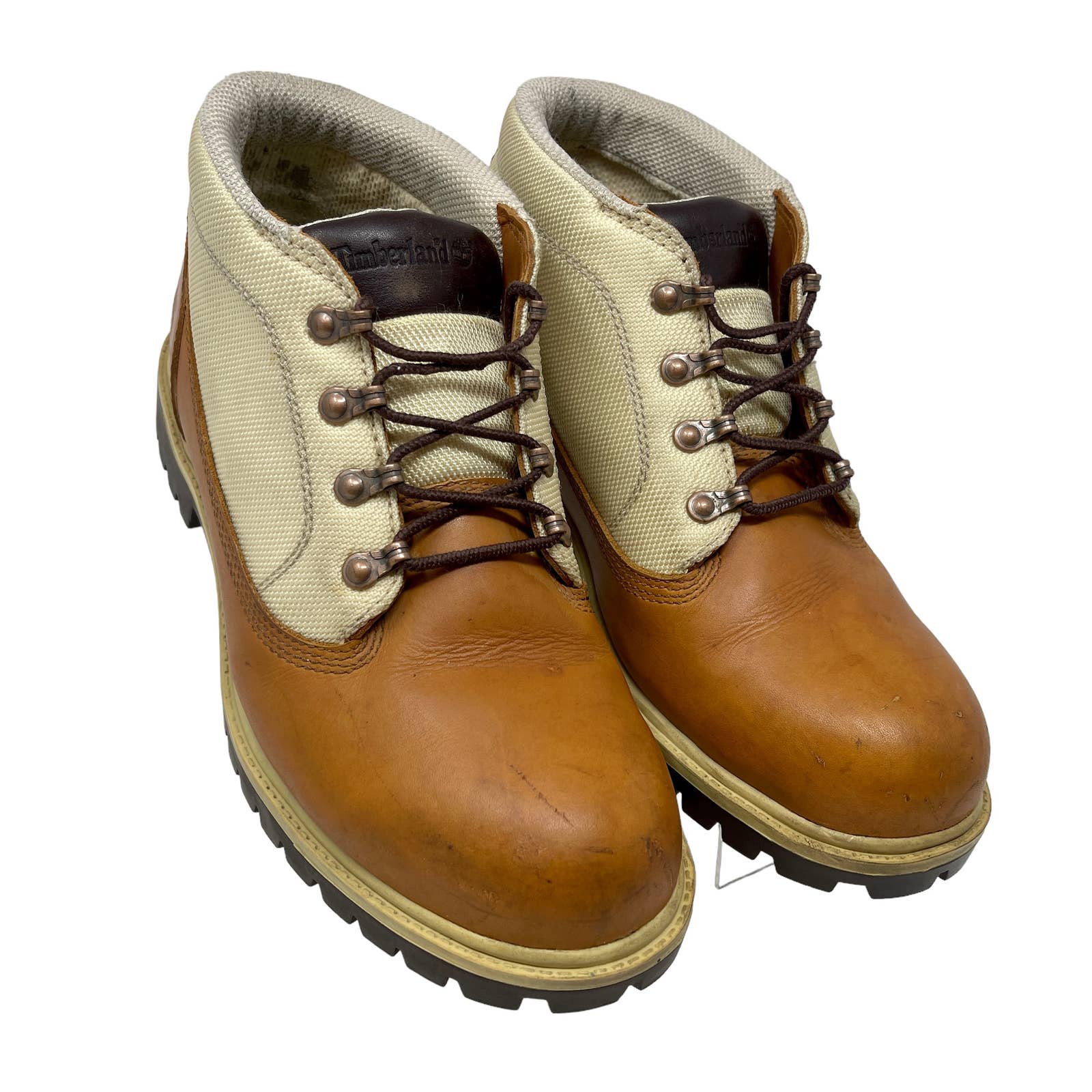 Timberland Chukka Boots Mens Sz 11 Tan Leather Uppers 1907:S134